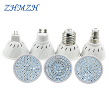 Load image into Gallery viewer, 220V 110V LED Plant Grow Lights E27 E14 MR16 GU10 Growing Lamp Bulb 60LEDs 80LEDs Growth Lamps Full Spectrum For Indoor Garden